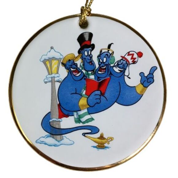 Disney Grolier ‘Tis the Season “Holiday Harmony” Ornament Alladin w/ Genie Lamp - Picture 1 of 3